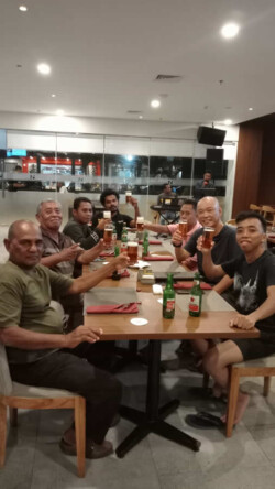 Dinner together after Biak Hooded Pitta Photography at Swiss-Belhotel Hotel Biak